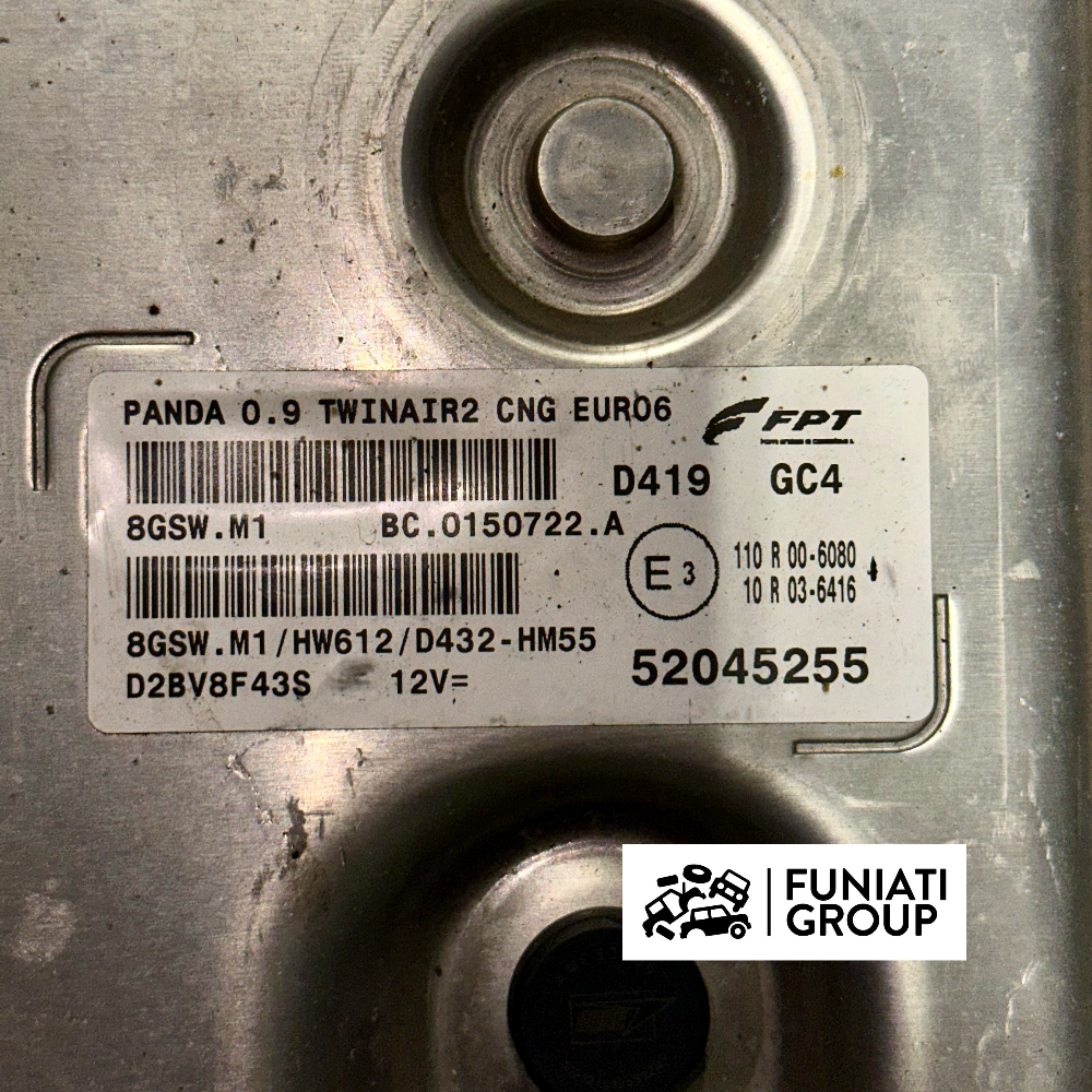 Centralina motore MAGNETI MARELLI Fiat Panda 3^ 0.9 TWINAIR usata cod. 52045255