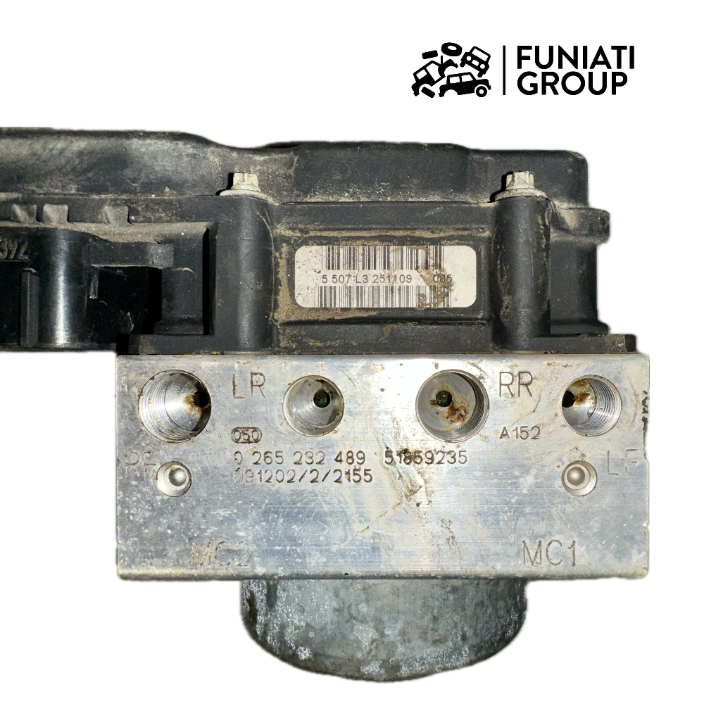 Centralina Gruppo ABS Fiat 500 1.2 benzina anno 2008/2009 usato codice 0265232489